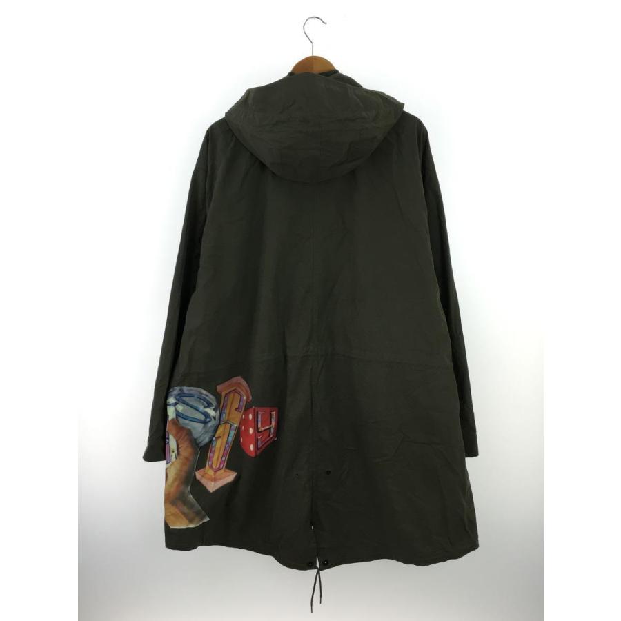 STUSSY◇GOLDIE FISHTAIL PARKA/モッズコート/フーデッド/プリント/M