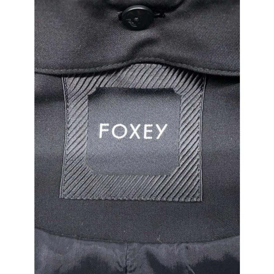 FOXEY◇キルティング中綿コート/42/--/BLK/43869/フード取り外し可// 