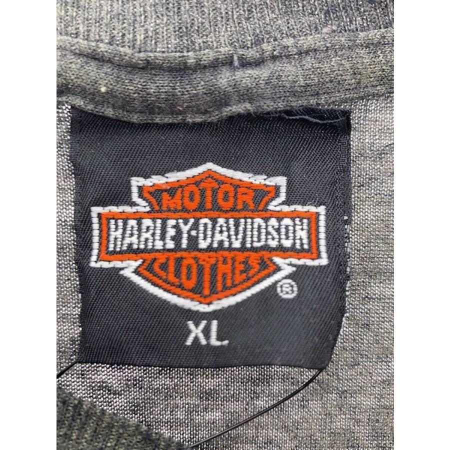 HARLEY DAVIDSON◇80s/Tシャツ/XL/BLK/黒/ヴィンテージ/コットン HARLEY DAVIDSON◇80s/Tシャツ/XL/BLK/黒/ヴィンテージ/コットン