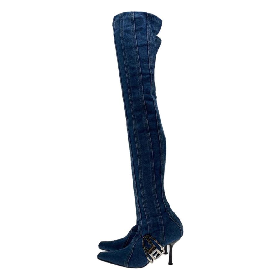 DIESEL◇ロングブーツ/37/IDG/デニム : セカンドストリートYahoo!店 