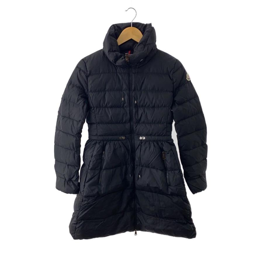 MONCLER◇MALBAN GIUBBOTTO/ロングダウンジャケット/0/ナイロン/BLK 