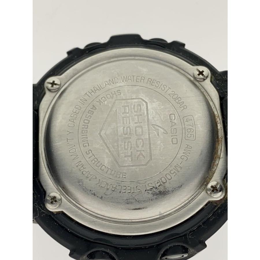 CASIO◇G-SHOCK AWG-M500F-1AJF/ソーラー腕時計/デジアナ/ラバー/BLK