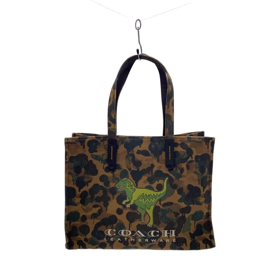 COACH◇トート・カモ プリント アンド レキシー/恐竜/トートバッグ