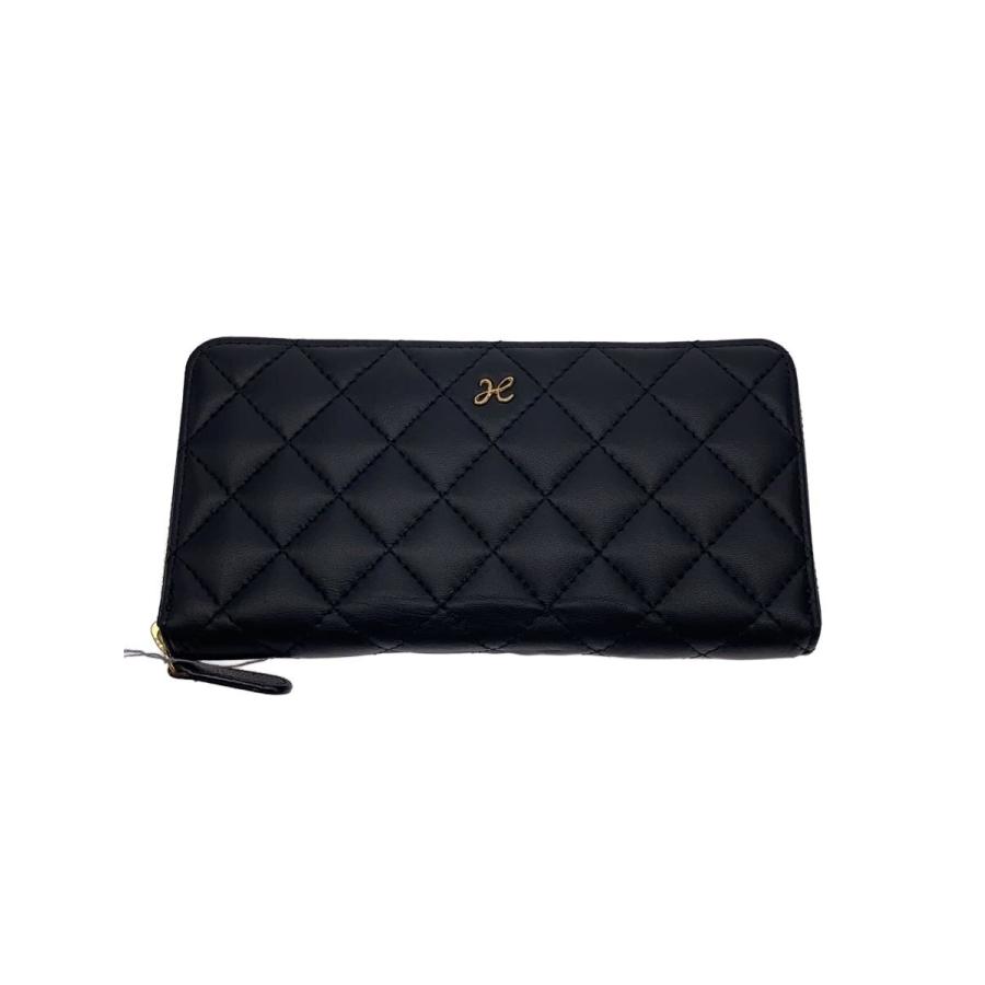 傳濱野ハンドバッグの長財布 傳濱野◇長財布/キルティング/BLK/レディース/黒// : セカンド