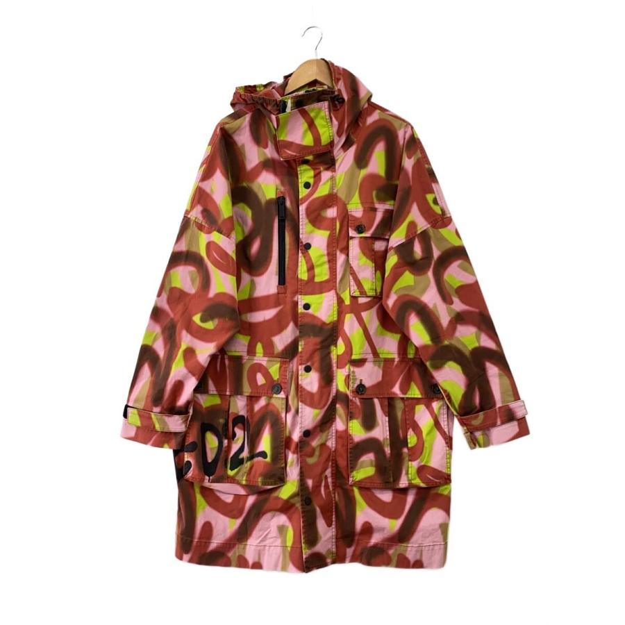 DSQUARED2◇22SS/Military Cargo Parka/コート/48/コットン/RED