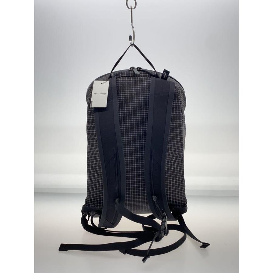 ARC'TERYX◇KONSEAL15/リュック/ナイロン/BLK/チェック/黒 : セカンド