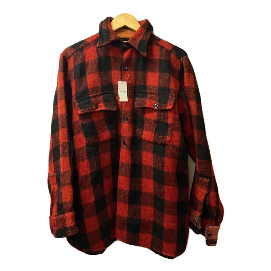 PILGRIM◇40s/VINTAGE/バッファローチェックウールシャツ/長袖シャツ 
