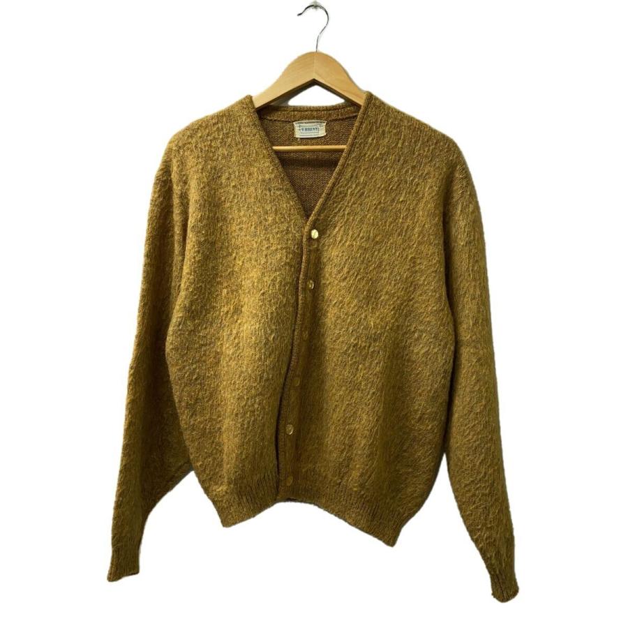 BRENT◇Vintage/60s/BRENT/モヘアカーディガン/ゴールド/SIZE:L BRENT◇Vintage/60s/BRENT/モヘアカーディガン/ゴールド/SIZE:L