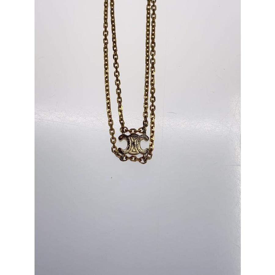 CELINE◇トリオンフサスペンダーネックレス/--/GLD/トップ有