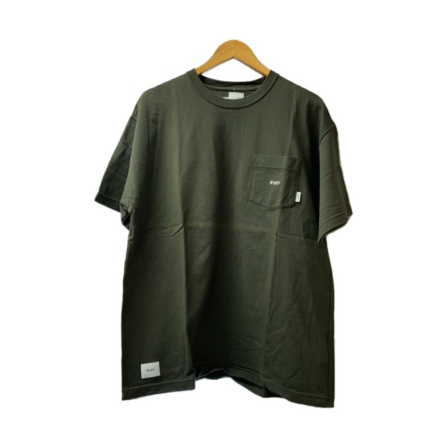WTAPS◇Tシャツ/--/コットン/KHK/221ATDT-CSM02// : セカンド