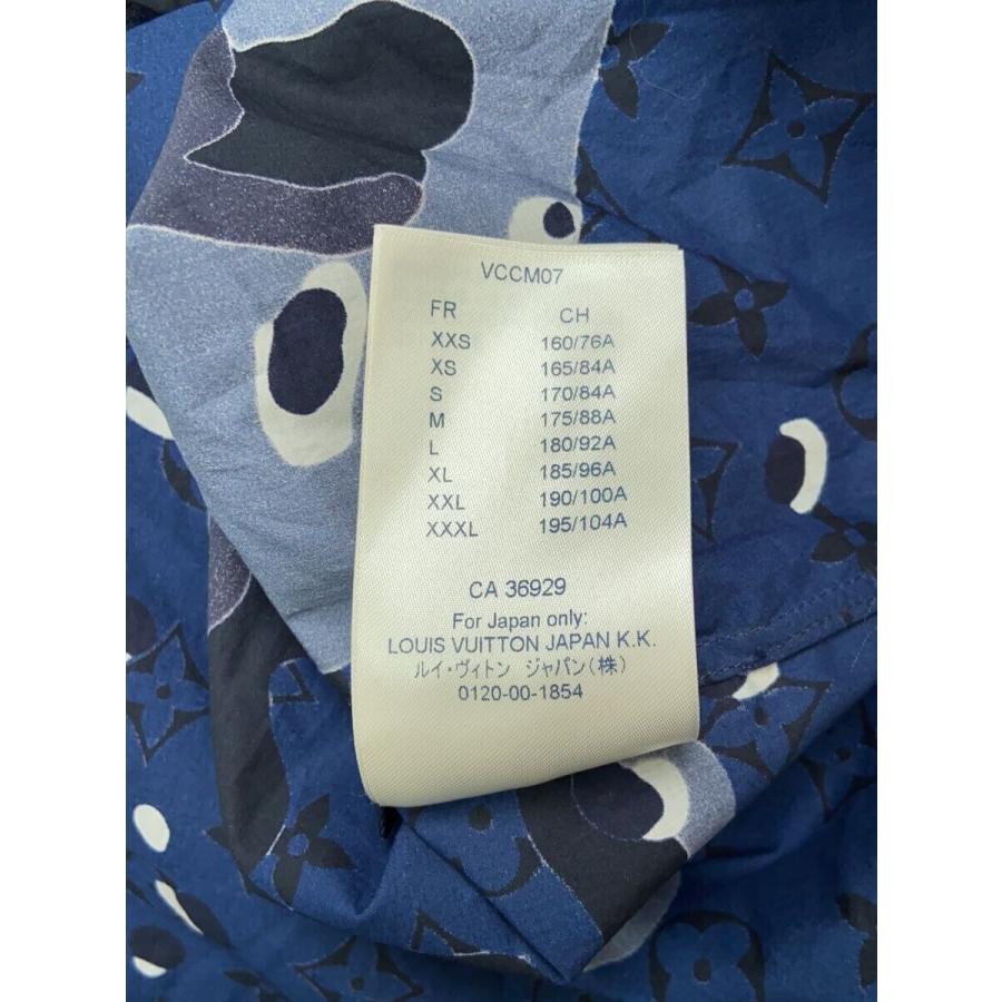 LOUIS VUITTON◇長袖シャツ/L/コットン/NVY/総柄/RM201M TKJ