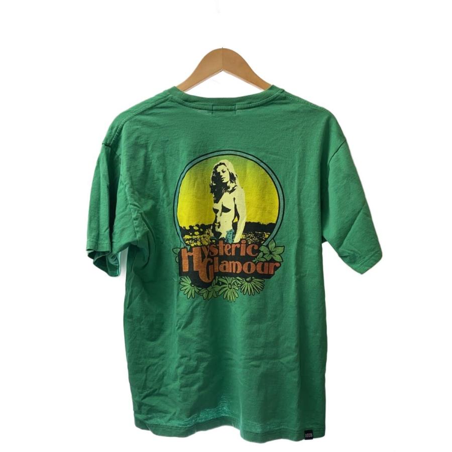 HYSTERIC GLAMOUR◇Tシャツ/L/コットン/GRN/02241CT13 : セカンド