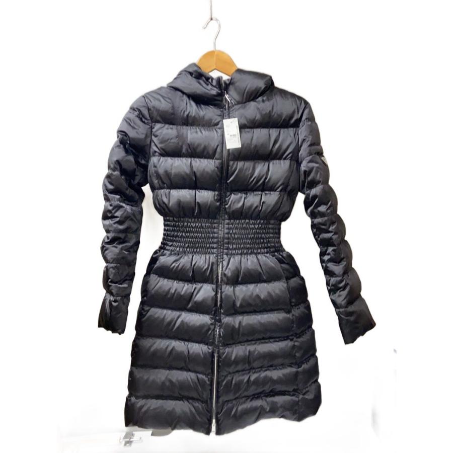 msms.PRADA ダウンコート ジャケット　フード38 29B364 PRADA◇ダウンコート/38/ナイロン/BLK/29B364/右胸、背中に大きな傷有