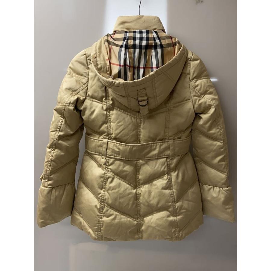 BURBERRY BLUE LABEL◇ロングダウンジャケット/40/--/BEG/無地/FRF08