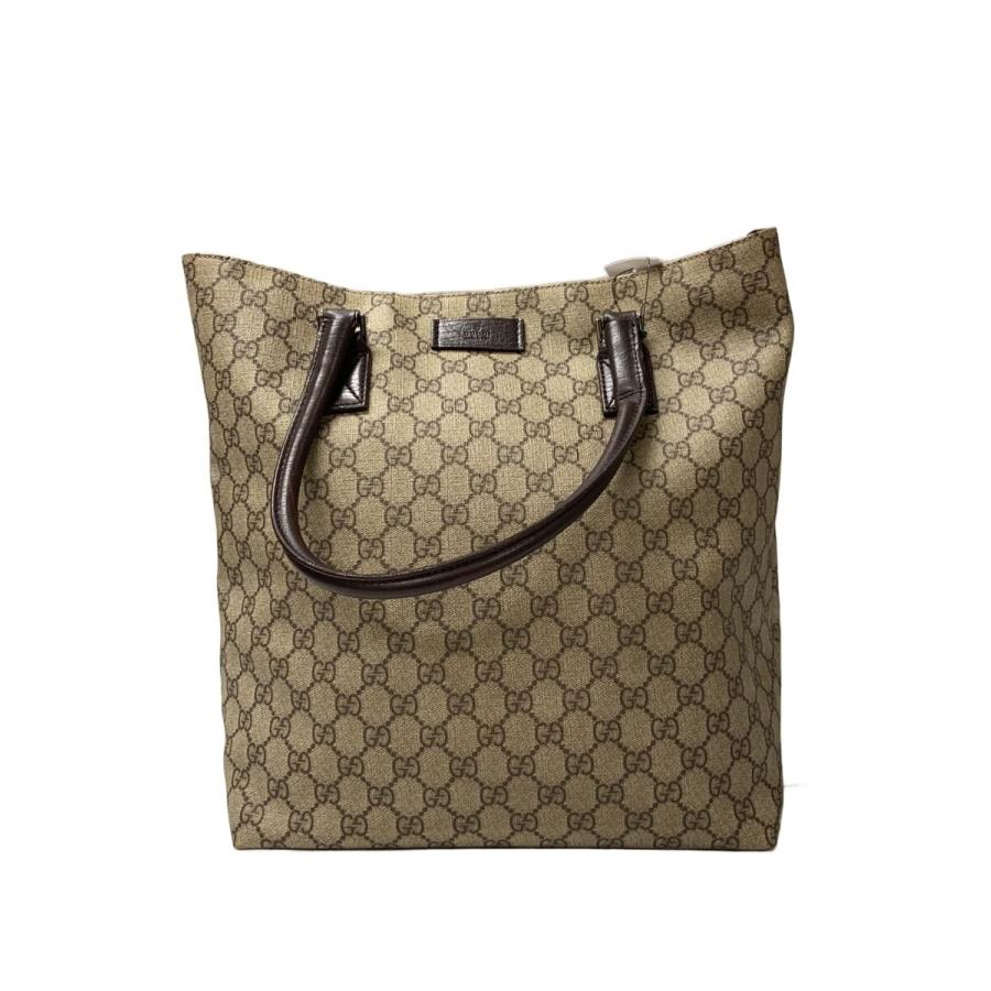 GUCCI◇トートバッグ_GGスプリーム/PVC/BRW// : セカンドストリート