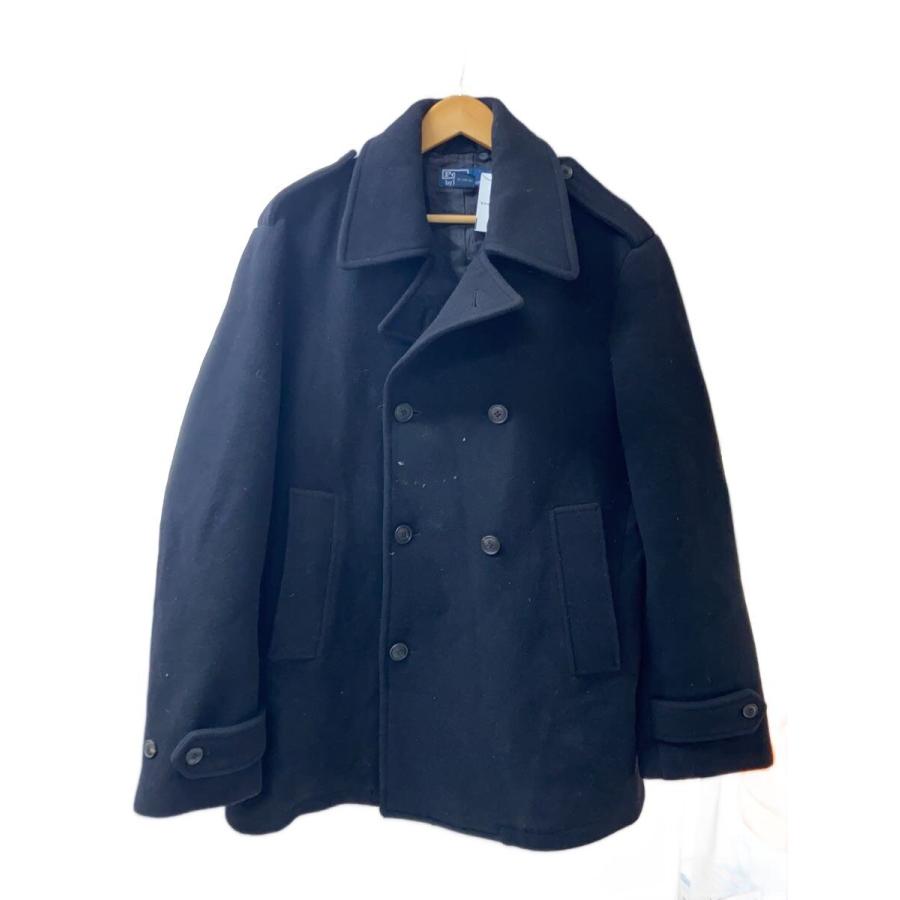 POLO RALPH LAUREN◇ピーコート/XL/ウール/BLK : セカンドストリート