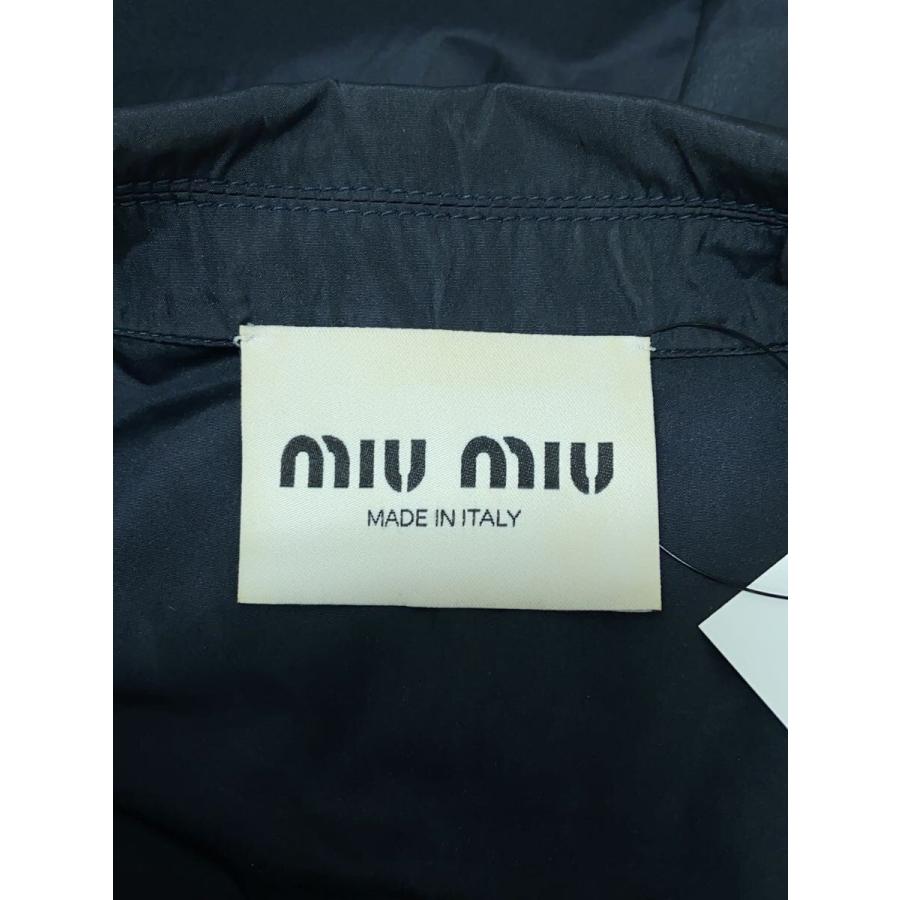 MIU MIU◆半袖ワンピース/40/ポリエステル/NVY/無地/MF4806_2