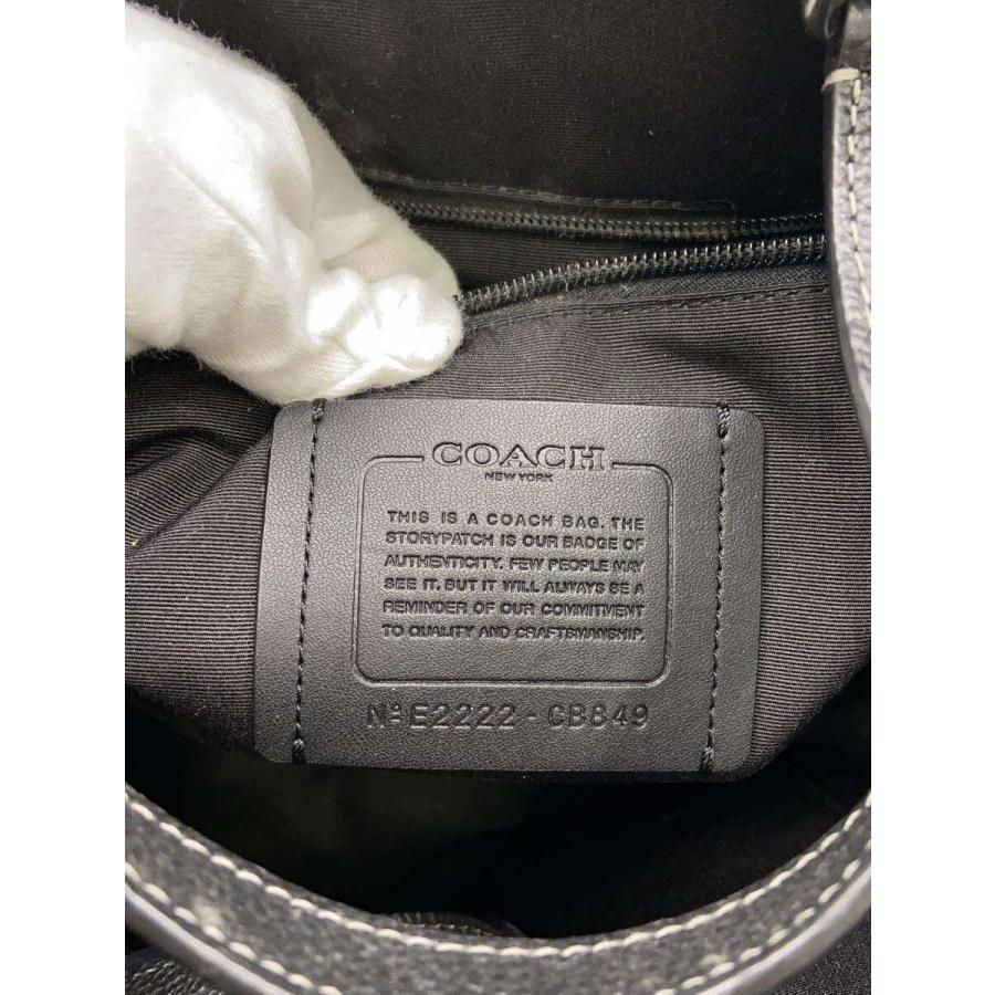 COACH◇ハドソン ダブル ハンドル トート シグネチャー キャンバス/BLK