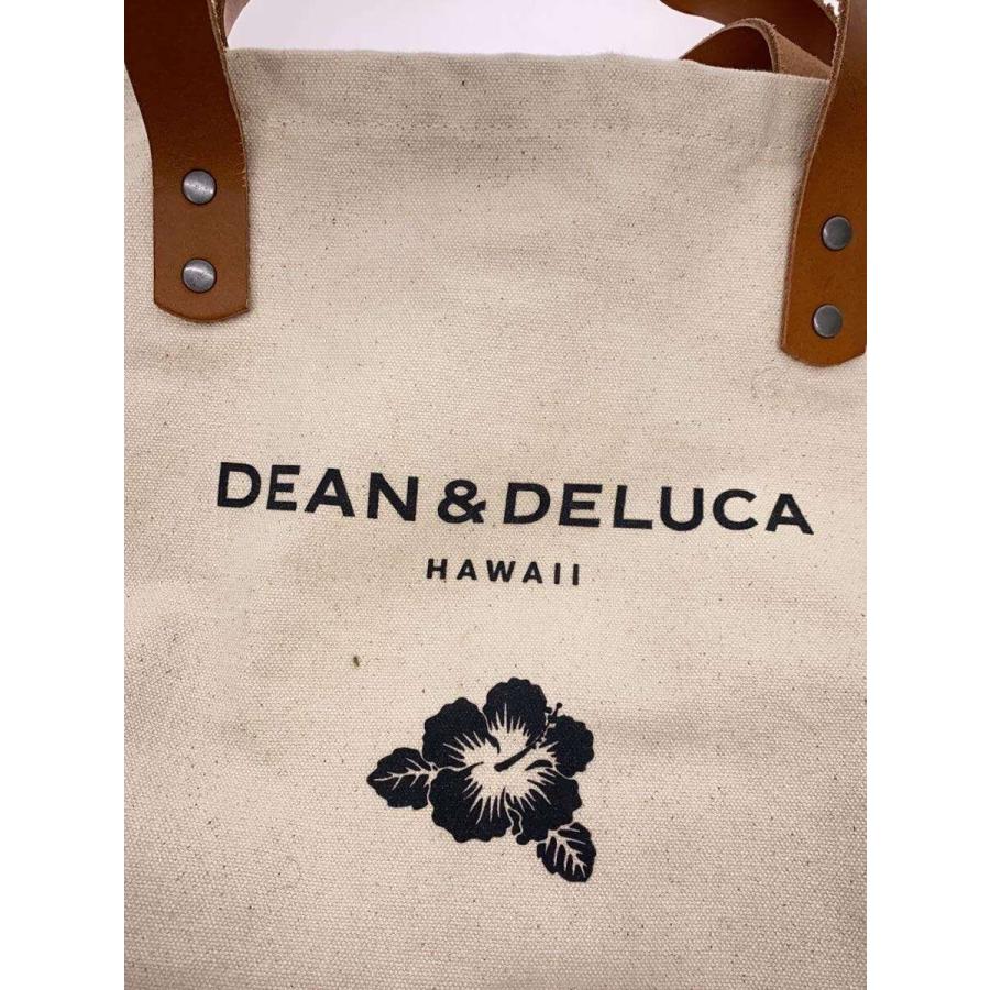 DEAN＆DELUCA◇ハワイ限定 レザーハンドルトートバッグ/コットン/BEG
