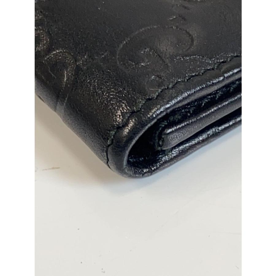 GUCCI◇グッチシマ 名刺入れ カードケース/レザー/BLK/233184