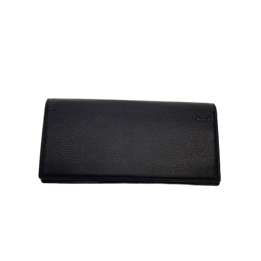 龍*二様 LOEWE 長財布 ブラック レザー LOEWE◇長財布/レザー/BLK/無地/メンズ : セカンドストリートYahoo!店