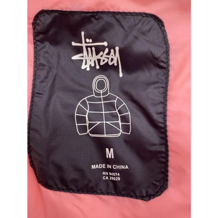 STUSSY◇ダウンジャケット/M/ナイロン/BLK/無地/115652/Micro Ripstop
