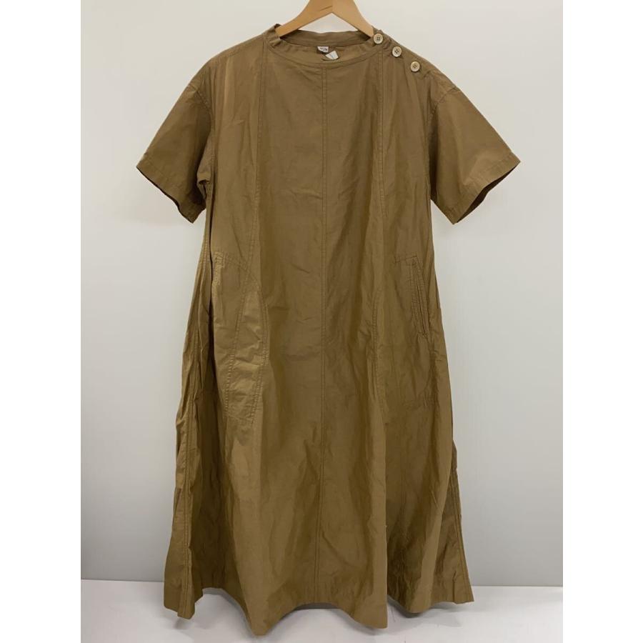 45rpm◇秋色ダンプのドレス/半袖ワンピース/コットン/BEG  