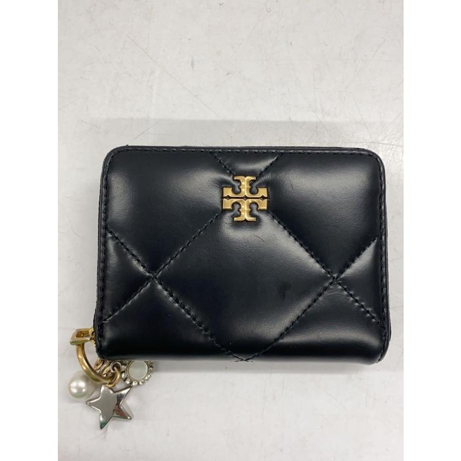TORY BURCH◇KIRAキラ/チャームダイヤモンドキルトスモールウォレット