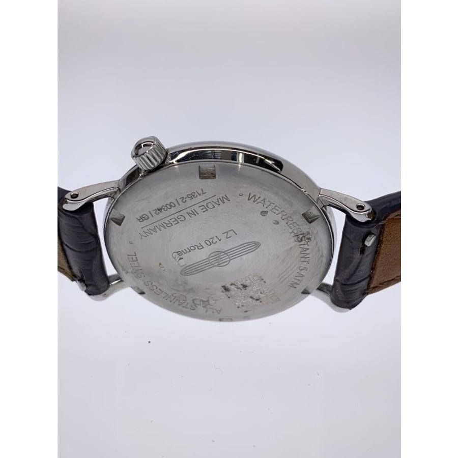 ZEPPELIN◇LZ120 Rome ローマ クォーツ腕時計/アナログ/レザー/GRY/BRW 