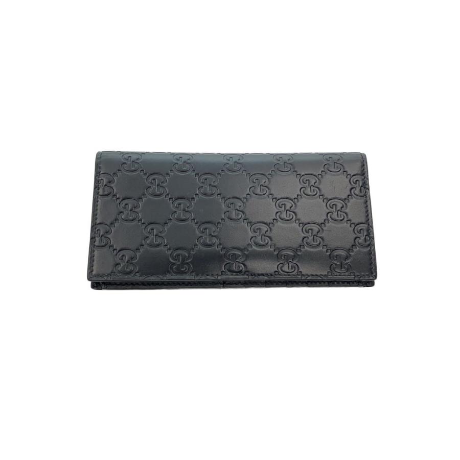 GUCCI◇長財布/牛革/BLK/無地/メンズ/779828 : セカンドストリート