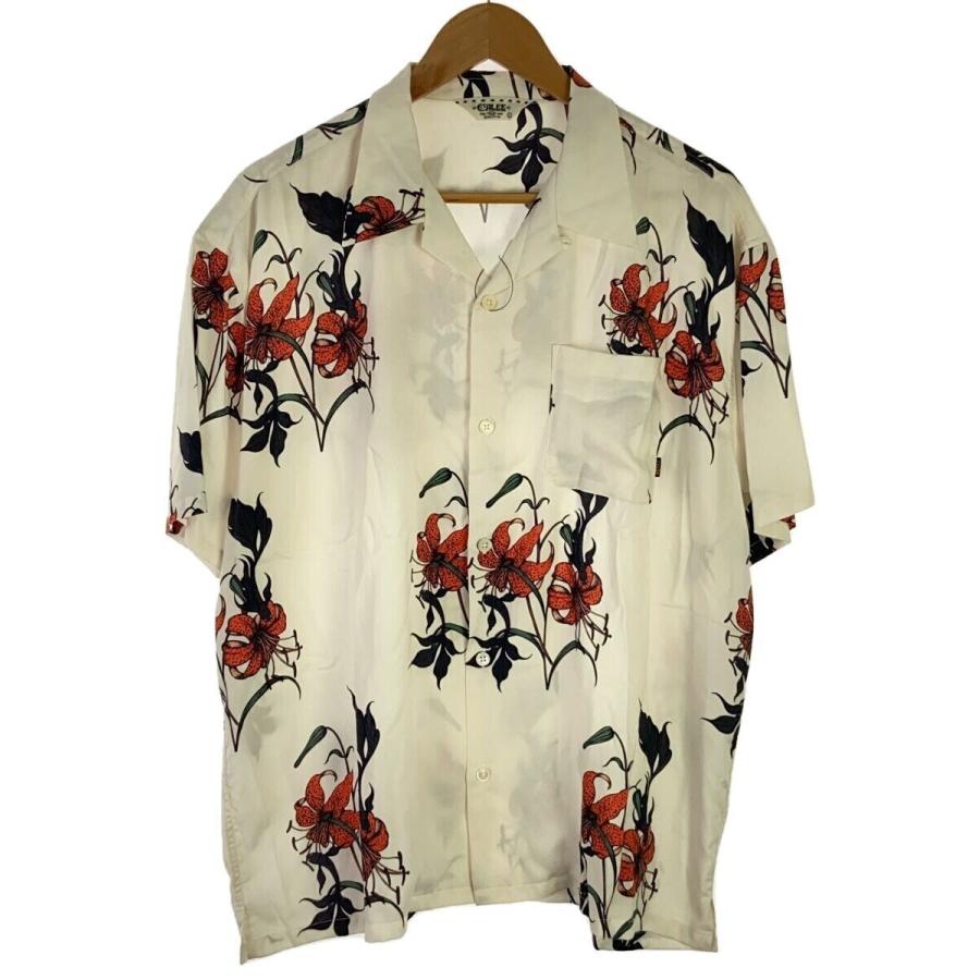 CALEE◇アロハシャツ/L/レーヨン/WHT/花柄 : セカンドストリートYahoo  