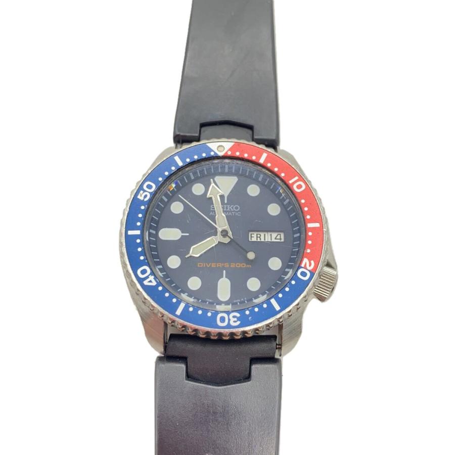 SEIKO◇ブラックボーイ/ダイバーズ/アナログ/レザー/BLK/BLK/SS SEIKO◇ブラックボーイ/ダイバーズ/アナログ/レザー/BLK/BLK/SS