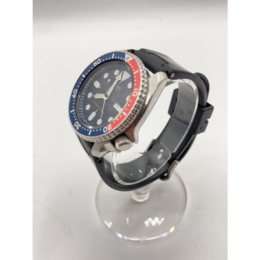 SEIKO◇ブラックボーイ/ダイバーズ/アナログ/レザー/BLK/BLK/SS SEIKO◇ブラックボーイ/ダイバーズ/アナログ/レザー/BLK/BLK/SS