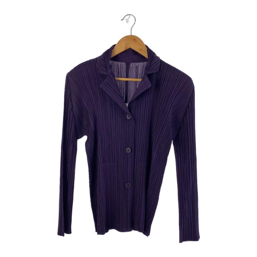 PLEATS PLEASE ISSEY MIYAKE◇ジャケット/3/ポリエステル/PUP/PP43