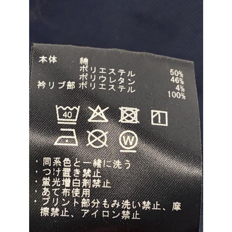 DESCENTE◇Tシャツ/24SS/モックネック鹿の子半袖シャツ/L/コットン/NVY