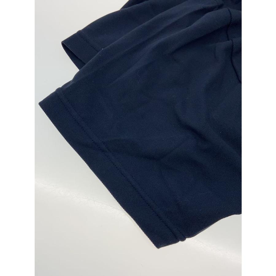 DESCENTE◇Tシャツ/24SS/モックネック鹿の子半袖シャツ/L/コットン/NVY