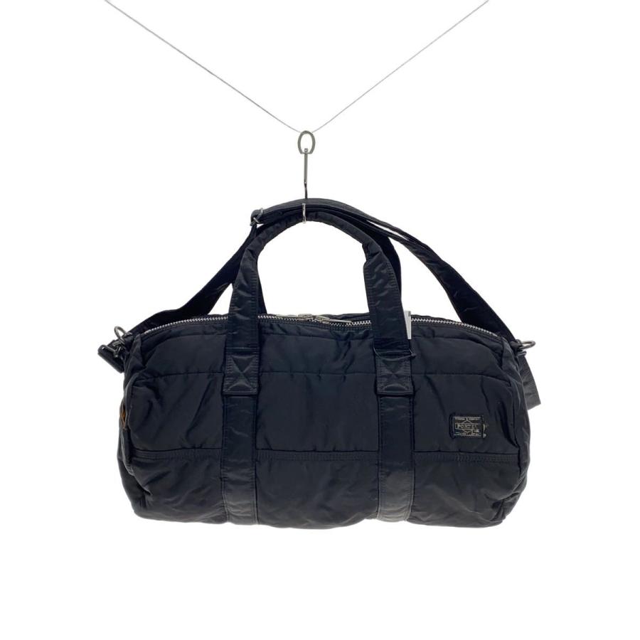 PORTER◇ボストンバッグ/TANKER 2WAY BOSTON BAG(S)/ナイロン/BLK/無地