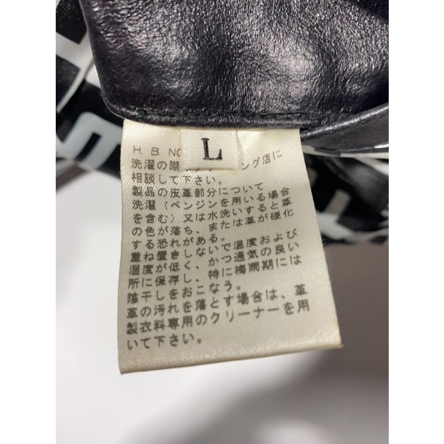 BEAMS◇布袋寅泰コラボ/レザージャケット・ブルゾン/L/牛革/BLK/? NULL