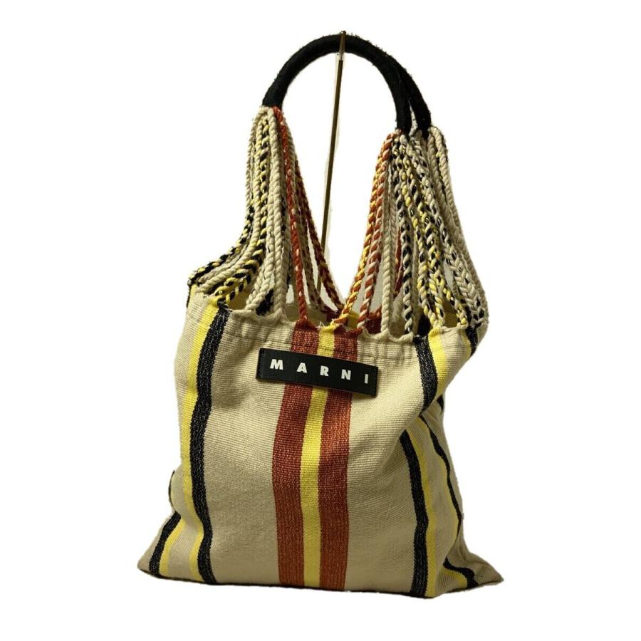 MARNI◇MARKET HAMMOCK BAG/ハンモックバッグ/ポリエステル/BEG  