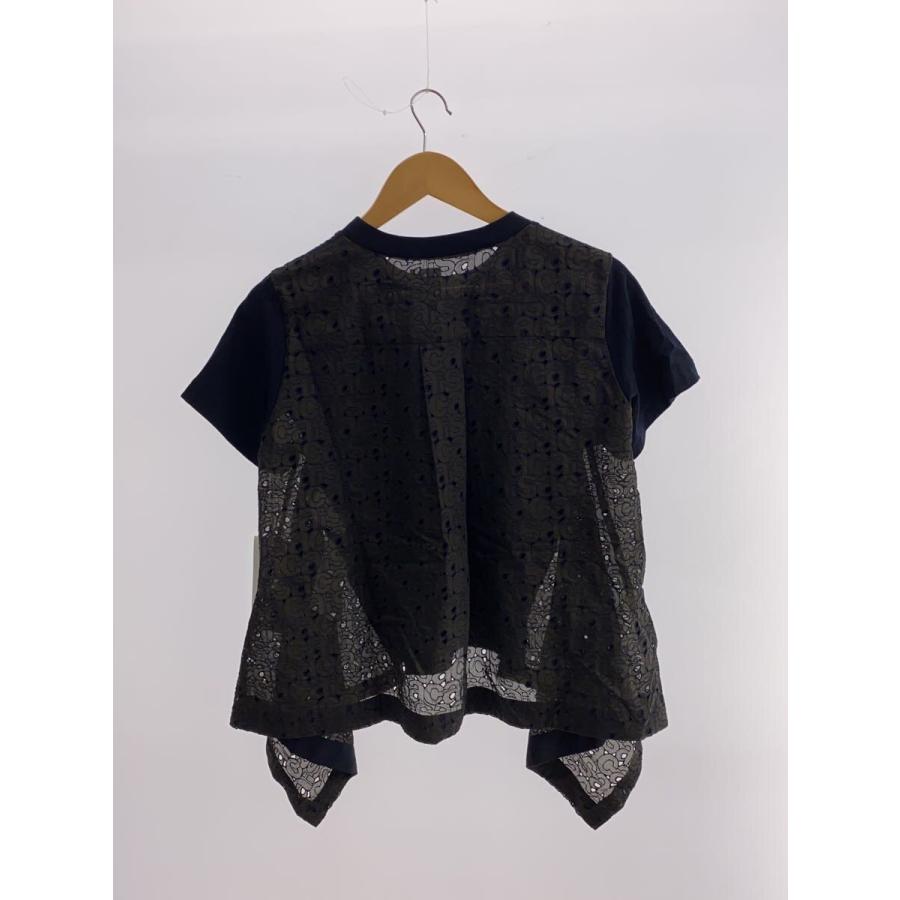 sacai◇カットソー/1/コットン/NVY/25-08272/Embroidery T-Shirt/エン 