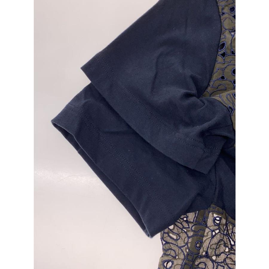 sacai◇カットソー/1/コットン/NVY/25-08272/Embroidery T-Shirt/エン 