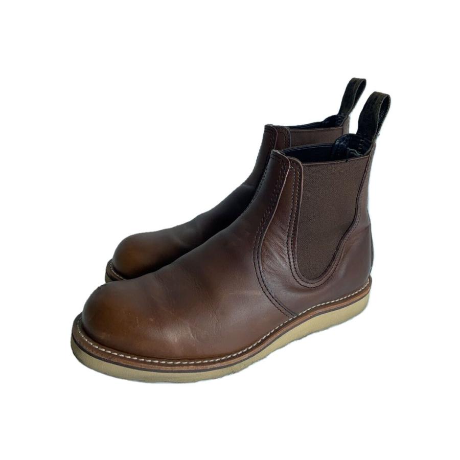 RED WING◇CLASSIC CHELSEA/サイドゴアブーツ/26cm/BRW/レザー/3190