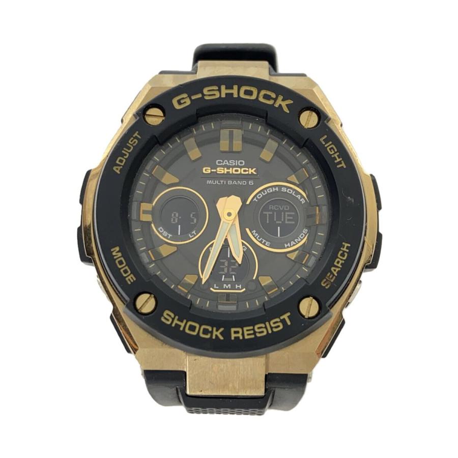 『プラチナ』【CASIO／G-SHOCK】電波タフソーラー デジアナ CASIO◇ソーラー腕時計_G-SHOCK/デジアナ/BLK 【公式通販】