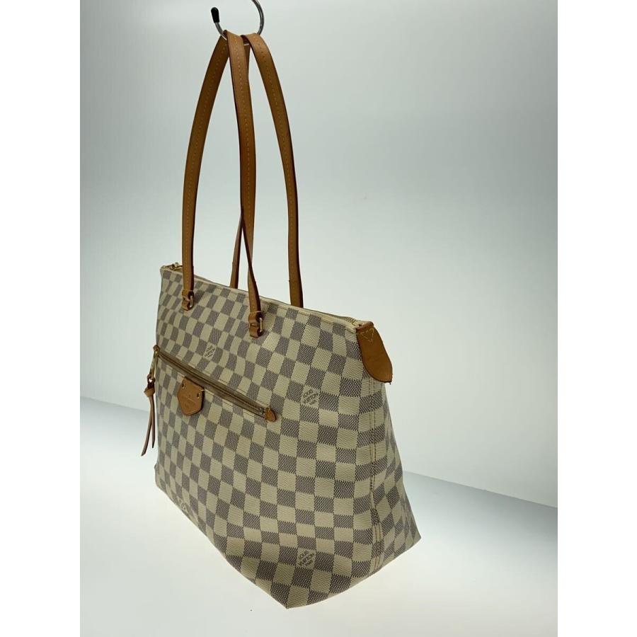 LOUIS VUITTON◇イエナMM_ダミエ・アズール/トートバッグ/ホワイト/白 