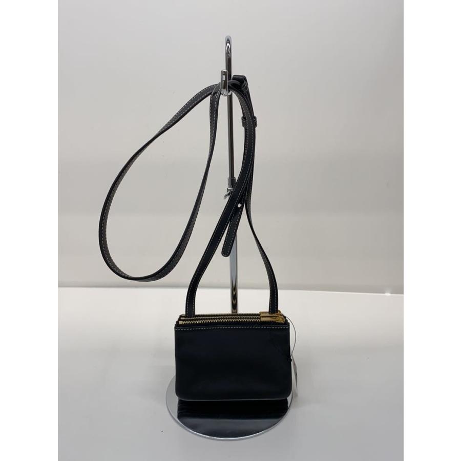 CELINE◇ショルダーバッグ/トリオ ミニ/ロゴ/スモール/レザー/BLK 