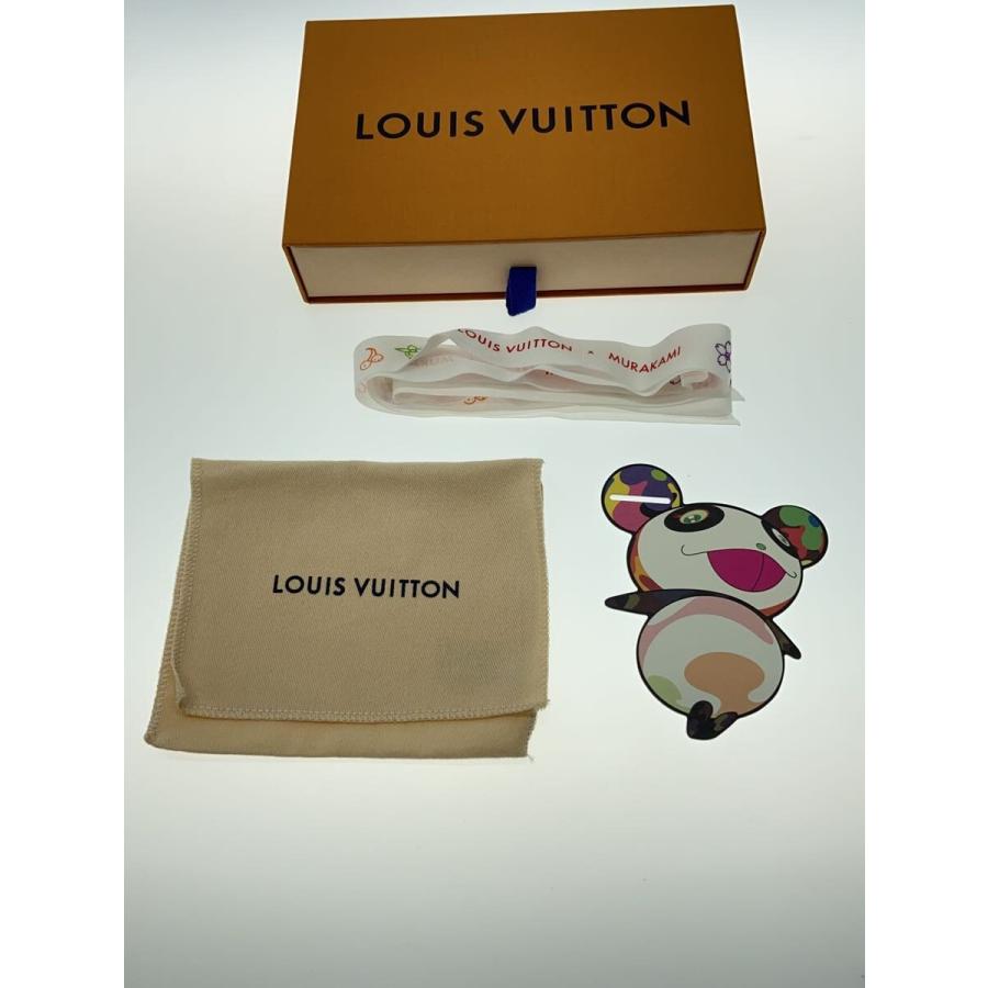 LOUIS VUITTON◇村上隆/2つ折り財布/レザー/BLK/総柄/レディース