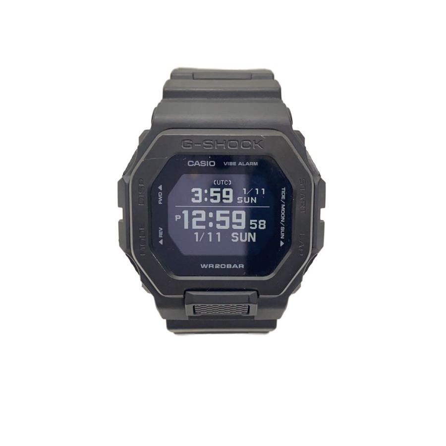 CASIO G-SHOCK 腕時計(クォーツ) ブラック CASIO◇クォーツ腕時計_G-SHOCK/デジタル/ラバー/BLK/BLK/SS