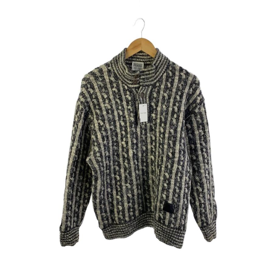 GIANFRANCO FERRE STUDIO◇ニット・セーター(厚手)/M/ウール 
