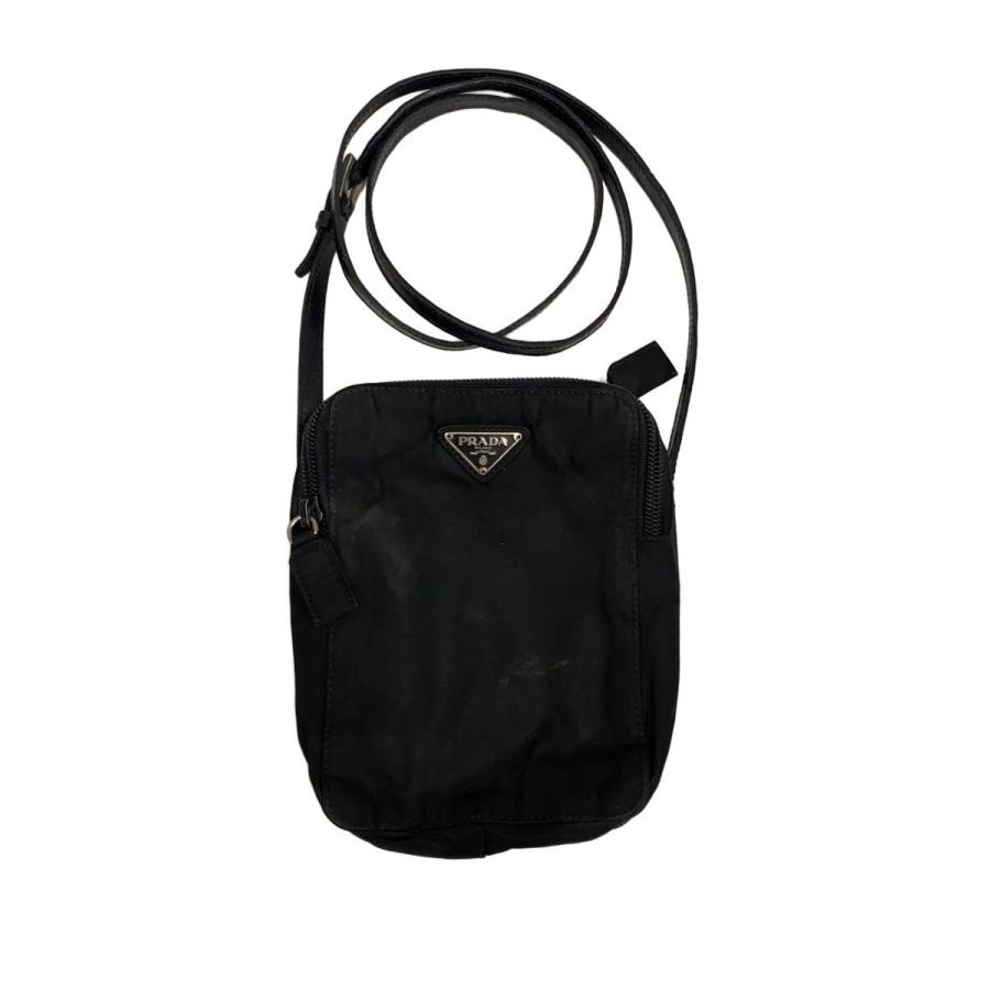 PRADA◇ショルダーバッグ/ナイロン/BLK/無地 : セカンドストリート