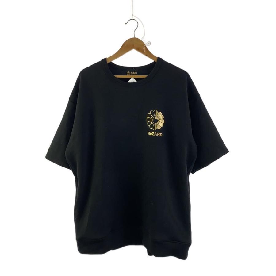 ReZARD◇村上隆/TM/KK/Tシャツ/L/ポリエステル/BLK/2505AK100040